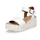 Keilsandaletten Damen Weiß 41