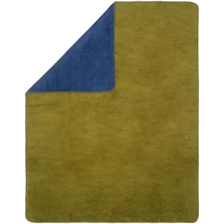 Novel Decke, Blau, Dunkelgrün, Textil, 150x200 cm, Oeko-Tex® Standard 100, pflegeleicht, Double face, Wohntextilien, Decken, Kuscheldecken