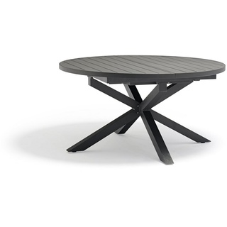 Destiny Gartentisch ARONA (1 Tisch), Aluminium, Ø 145/199x75cm ausziehbar, anthrazit