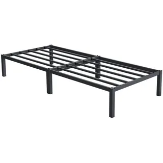 ML-Design Metallbett 90x200 cm Stahlrahmen mit Lattenrost Anthrazit Bettgestell