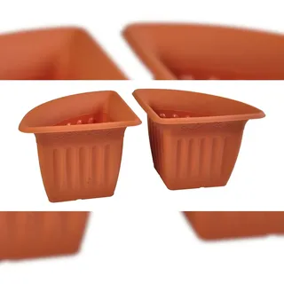 Buri Eck-Blumentopf 28 x 28 x 21,5 cm Terrakotta