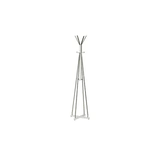 Kleiderständer  Arco , schwarz , Metall,Massivholz , Maße (cm): H: 190  Ø: 50