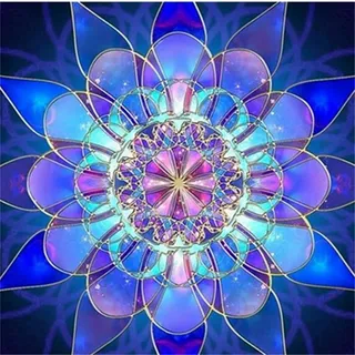 Yunden Diamond Painting DIY 5D Diamant Malerei Strasssteine Diamant Painting Kreuzstich Set Diamandhandwerk für Erwachsene Kinder Geburstag Weihnachten Als Geschenk Mandala 40X30cm