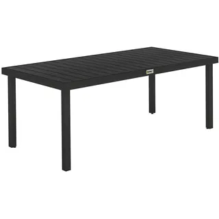 Outsunny Gartentisch 190 x 90 x 74 cm Schwarz