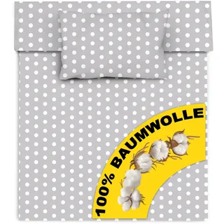 Amilian Kinderbettwäsche 100x135 Baby Bettwäsche Set Größe Babybettwäsche 135x100 mit Kissenbezug 40x60 100% Baumwolle Babybett Kinderbettwäsche 100x135 Jungen Mädchen Bettwaesche