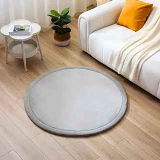 Hakuna Matte Wolkenweiche Spielmatte Baby 120x120x2,5cm, grau, Tatami Matte