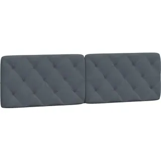 vidaXL Kopfteil-Kissen Dunkelgrau 180 cm Samt