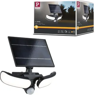 Paulmann Solar LED Wandfluter 9 W Edelstahl 25,8 cm inkl. Bewegungsmelder anthrazit