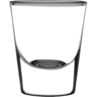 Amerikanische Schnapsgläser von Olympia, 30 ml/1 oz (12er-Pack), Klarglas, Maße: 60 x 50 mm, leicht geriffeltes Design mit schwerem Boden, spülmaschinenfest, professionelle Bar oder zu Hause, GF921