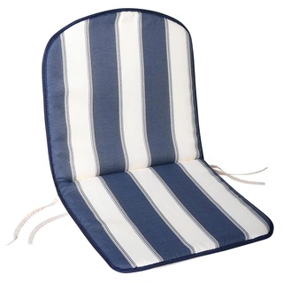 Saturnia 8097510 – Sitzkissen für Monoblock Niedriger Rückenlehne, 80 x 42 x 2 cm, blau und weiß
