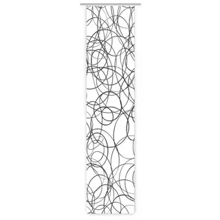 gardinen-for-life Schiebegardine Moderna circle white – Flächenvorhang HxB 260x60 cm - B-line weiß