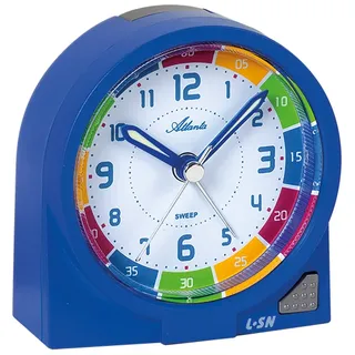 Atlanta Kinderwecker Lernwecker blau