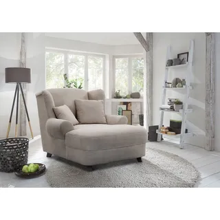 Home Affaire XXL-Sessel Oase Polyester 120 x 101 x 142 cm grau mit 2 Zierkissen