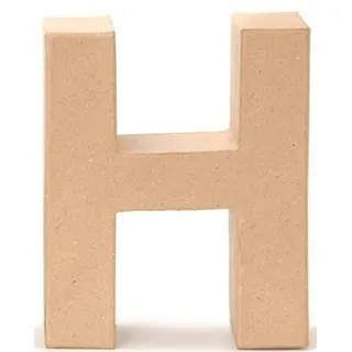Papp Buchstabe H 17,5x5,5cm