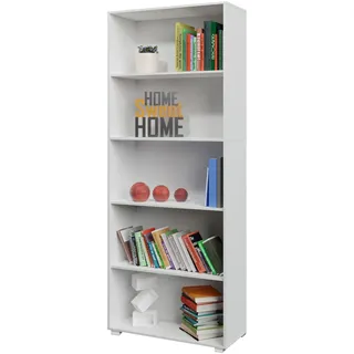 CASARIA Bücherregal 60 x 190 x 28 cm Weiß