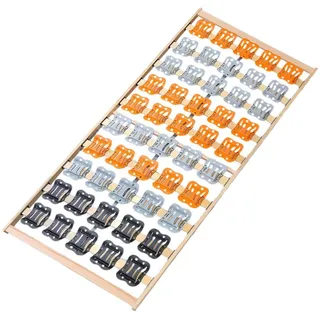 Coemo 7-Zonen Tellerlattenrost CubiFlex 140x200 cm Lattenrost starr Tellerrahmen zur Selbstmontage