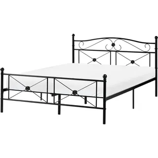 Beliani Rodez 140 x 200 cm Schwarz