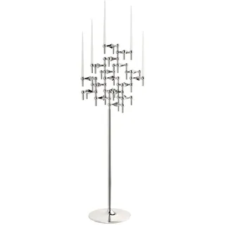 STOFF Nagel Kerzenständer Nagel Chrom Silber