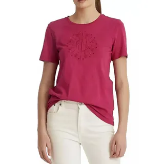 Polo Ralph Lauren T-Shirt HAILLY Top Bluse Shirt LRL-Monogramm-Logo auf der Brust, Besonders weich und angenehm M