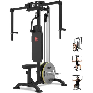 HVO Butterfly Chest Fly Maschine: Brustmuskel Trainingsgeräte Brusttrainer Männer für Zuhause Brust Training PEC Reverse Delt Machine Schwarz