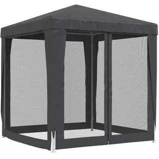 vidaXL Pavillon 3 x 3 m inkl. 4 Seitenteile Anthrazit