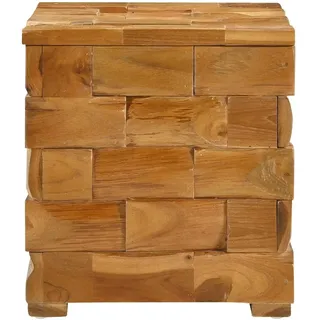 vidaXL Aufbewahrungshocker Massivholz 40 x 40 x 45 cm Braun