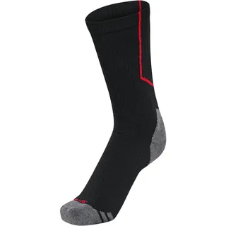 hummel hmlPRO Trainingssocken 2 Paare Schwarz/Rot 47-50
