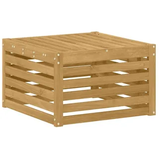 vidaXL Outdoor-Fußhocker Massivholz weiß