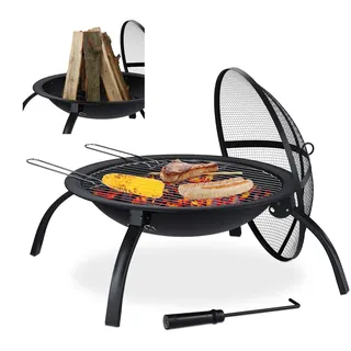 Feuerschale Feuerstelle Grillfeuerkorb Terrassenofen hitzebeständig klappbar
