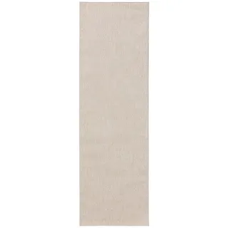 benuta Basic In- & Outdoor Teppich Iowa - Creme 80x250 cm - Boho Jute-Look - Wetterfest & UV-beständig für Balkon, Terrasse, Garten, Küchenteppich & Wohnzimmerteppich - Strapazierfähig & Robust