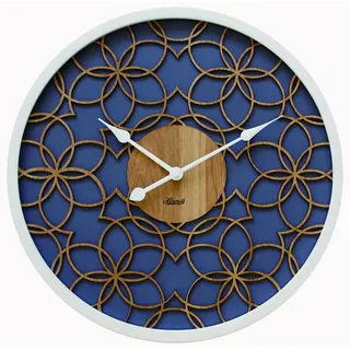 Hermle Holz Wanduhr in 3D Optik Ø 40 cm 30103-002100
