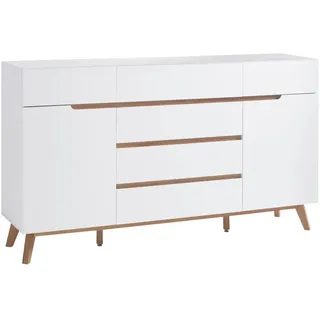 None Sideboard 169 x 101 x 40 cm Weiß / Eiche