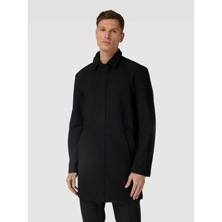Mantel mit verdecktem Reißverschluss Modell 'Marec', Black, 48