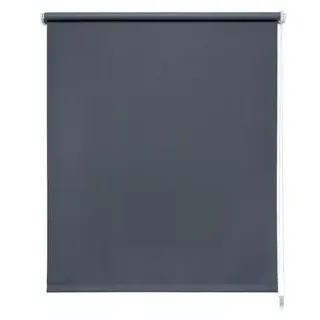 LIEDECO Seitenzugrollo Uni 202 x 180 cm verdunkelnd dunkelgrau