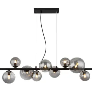 Dieter Knoll Led-Hängeleuchte, Schwarz, Metall, Glas, Uni,Uni, F, 34.5x120x87 cm, Lampen & Leuchten, Innenbeleuchtung, Leuchten nach Räumen, Esstischlampen