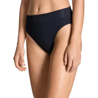 CALIDA Slip 1er Pack Elastic High Waist, Softbund, Single Jersey Dunkelblau L