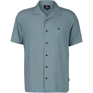Volcom - Single Stone S/S - Hemd Gr M türkis/grau