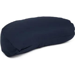 Bodhi Meditationskissen Halbmond | Bodenkissen für Yoga & Meditation | Yogi MOND ECO | 100 % Bio-Baumwollbezug | Yogakissen halbmondförmig mit Buchweizenfüllung | Ergonomisches Halbmondkissen