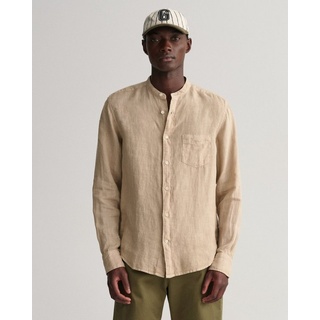 Gant Leinenhemd Regular Fit Leinenhemd (1-tlg) beige M