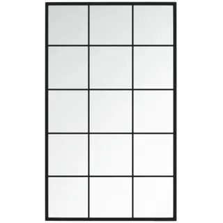 vidaXL Wandspiegel 100 x 60 cm Schwarz