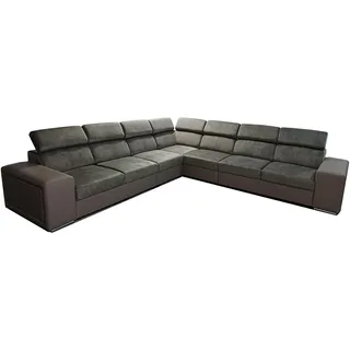 All4All Ecksofa mit Schlaffunktion Paloma 3a3 - Wohnlandschaft in L-Form 334x334 cm - XXL Sofa Groß - Big Sofa mit Bettkasten - Farbe wählbar - Modern - verstellbare Kopfstützen 19