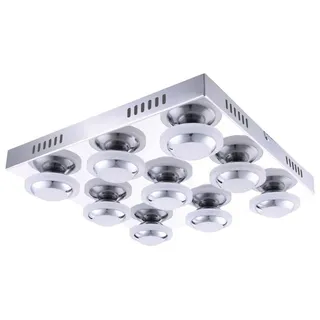 Wofi Deckenleuchte, 9-flg. Modell: Carter  - Chrom, 9589.09.01.0000 - Silber