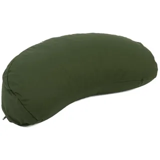Bodhi Meditationskissen Halbmond | Bodenkissen für Yoga & Meditation | Yogi MOND ECO | 100 % Bio-Baumwollbezug | Yogakissen halbmondförmig mit Buchweizenfüllung | Ergonomisches Halbmondkissen