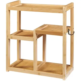 [en.casa] Badezimmerregal Höör 42x37x17 cm Bambus [en.casa]