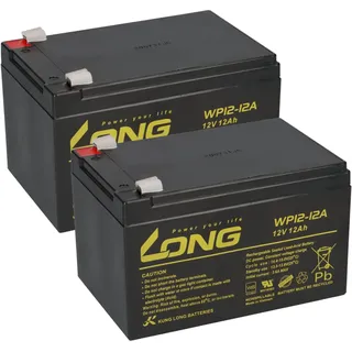 KungLong 2x Kung Long WP12-12 12V 12Ah – Ersatzakku für APC RBC6