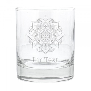 "Zentangle" Whiskey Glas mit Motiv & Individualisierung