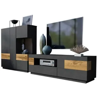 OTTO home Trendmanufaktur SILKE 2-tlg. anthrazit Matera/votaneichefarben (22829867)
