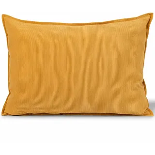 Quantum Interior by Maxland Cord-Dekokissen, Sofakissen mit Streifen, Grau, 45x45 cm und 50x70 cm, Weiche Rückenlehne für Sofa und Bett (Honey, 50x70 cm)