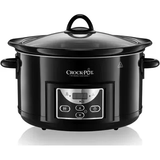 Crock-Pot Schongarer | 4,7 l (bis zu 5 Personen) | programmierbare Zeitschaltuhr | Schwarz [SCCPRC507B]