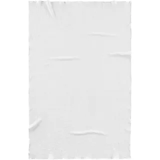 None Decke MUSSELIN weiß (BL 150x200 cm) - weiß - BL 150x200 cm